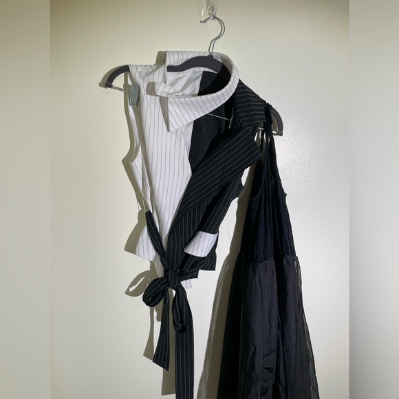 COPY - Two pieces black and white dress - Picture 5 of 5